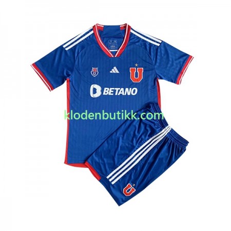 Universidad de Chile Barn Hjemmedraktsett 2023 Kortermet (+ Korte bukser)
